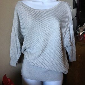 ⚡️Final markdown⚡️WHBM grey and silver Slouchy Top